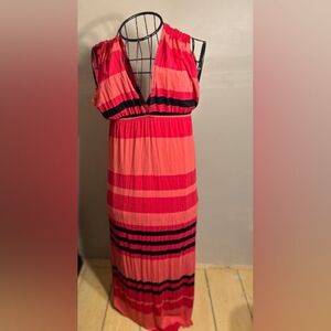womens size medium party  tee red black pink  soft long maxi dress